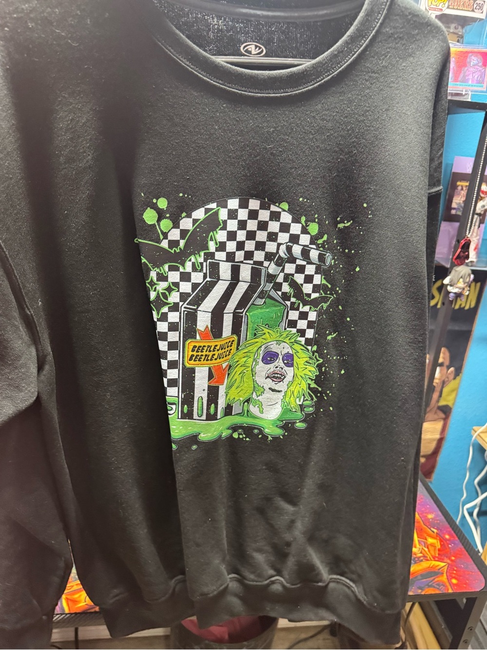 Beetlejuice Black Graphic Sweatshirt